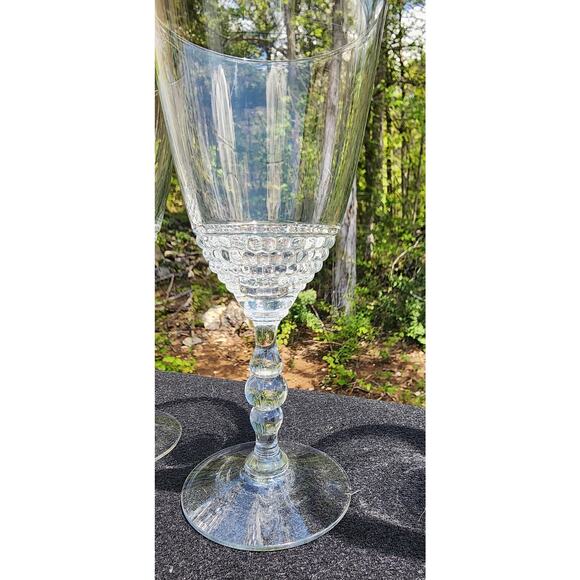 DUNCAN MILLER Art Deco Tear Drop Water Glass Set of 4 - Picture 4 of 6